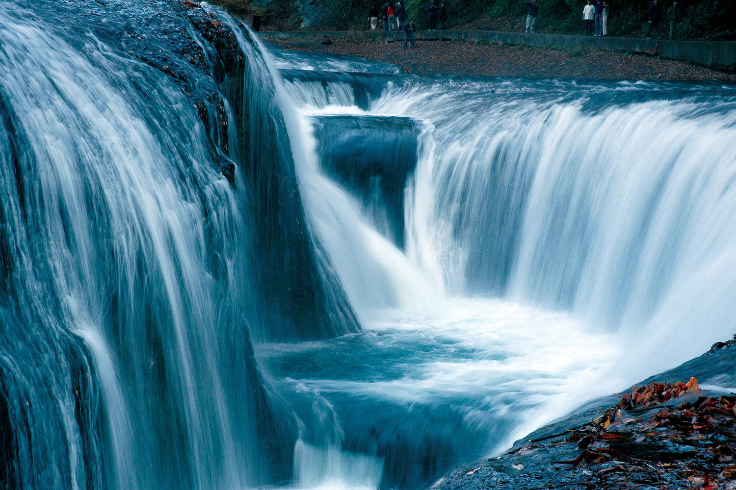 Views of thundering waterfalls