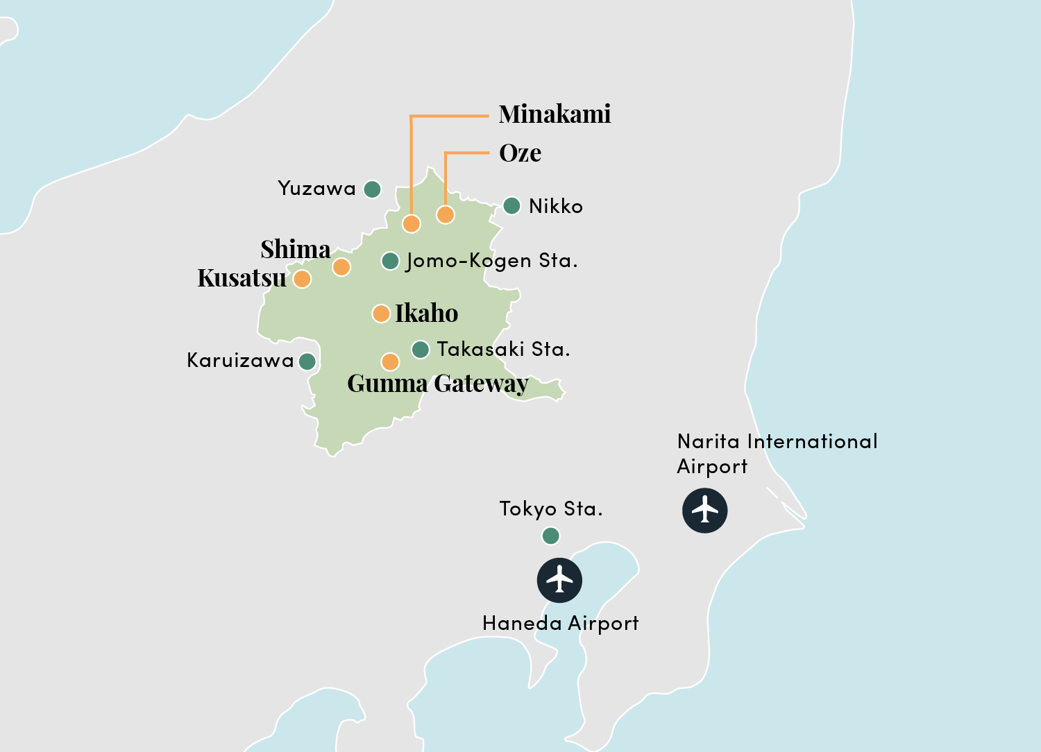 Gunma Map
